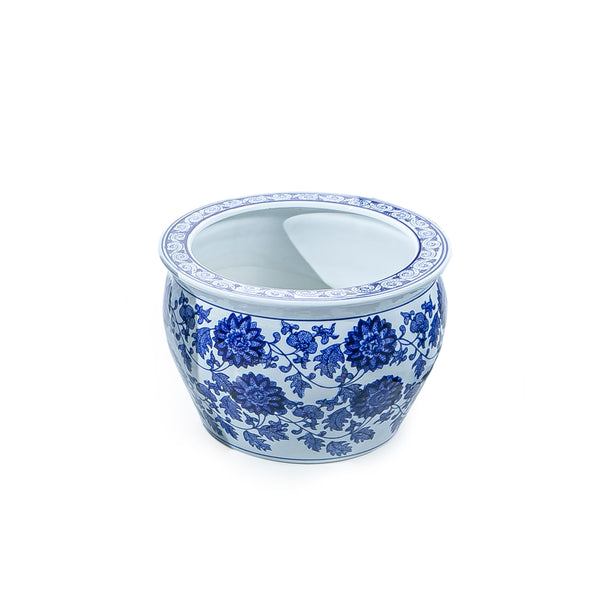 China blue planter (7275382374595)