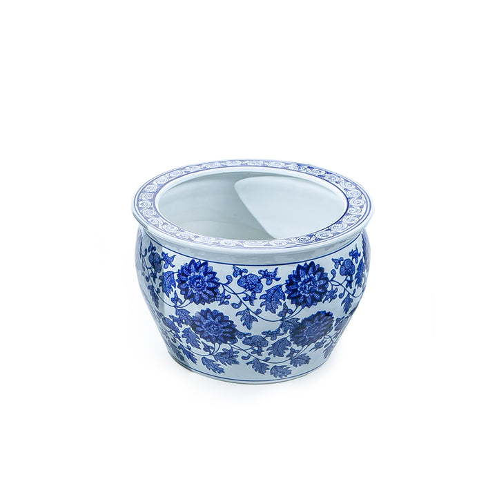 China blue planter (7275382374595)