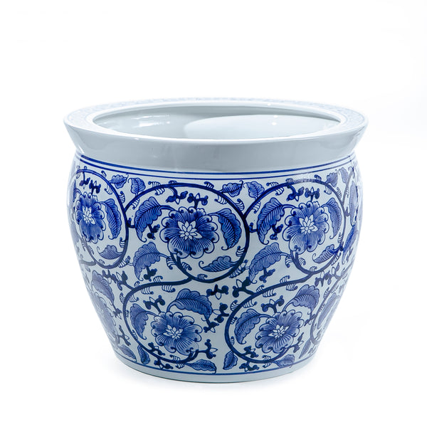 China blue planter (7275382407363)