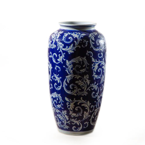 China blue vase (7275382472899)