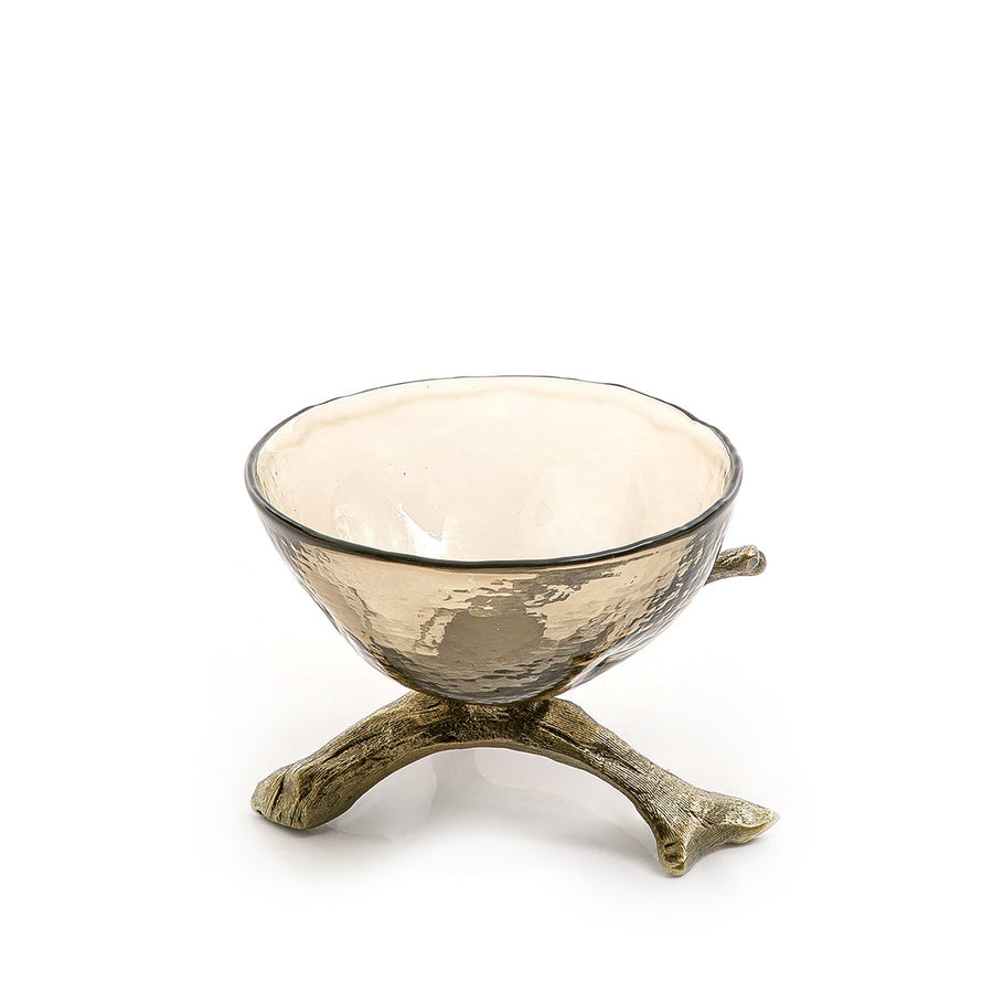 metal and glass bowl (7090477236419)