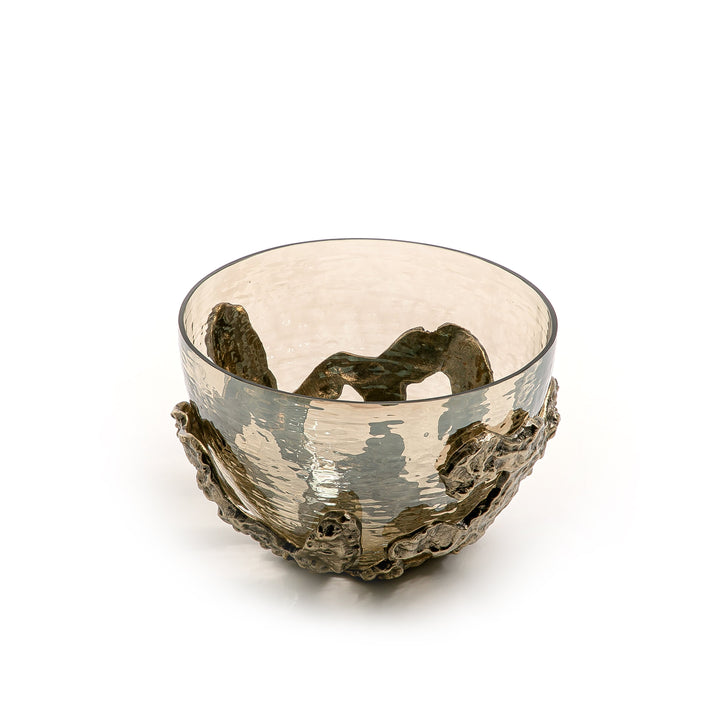 Metal and glass bowl (7090477760707)