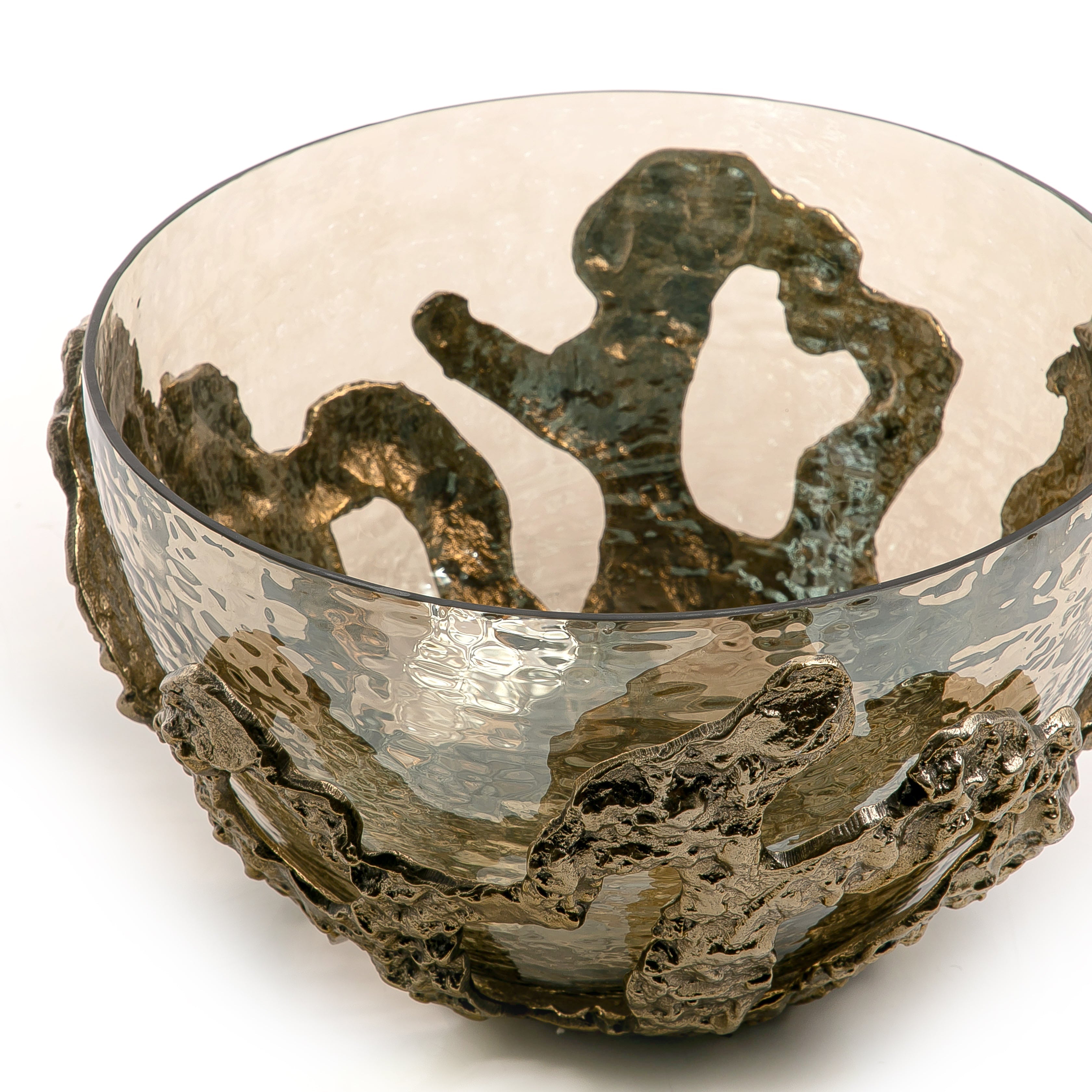 Metal and glass bowl (7090477793475)