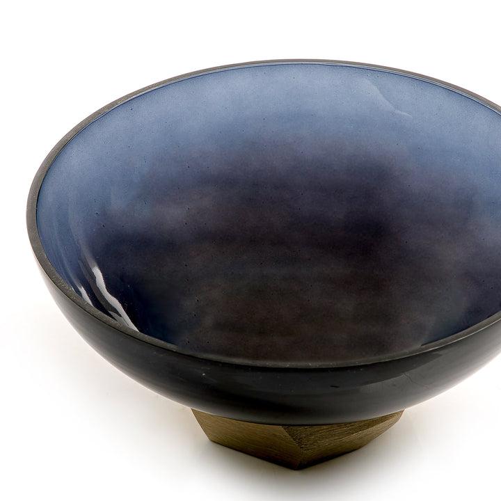 Metal and glass bowl (7090477826243)