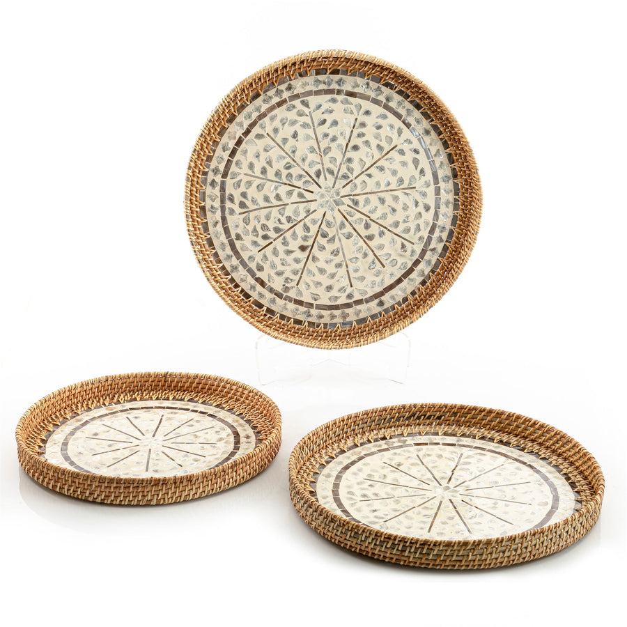 rattan oval tray set of 3 (5895236911269) (7090529239235)