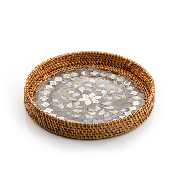 rattan round  tray (5895369752741) (7090529632451)