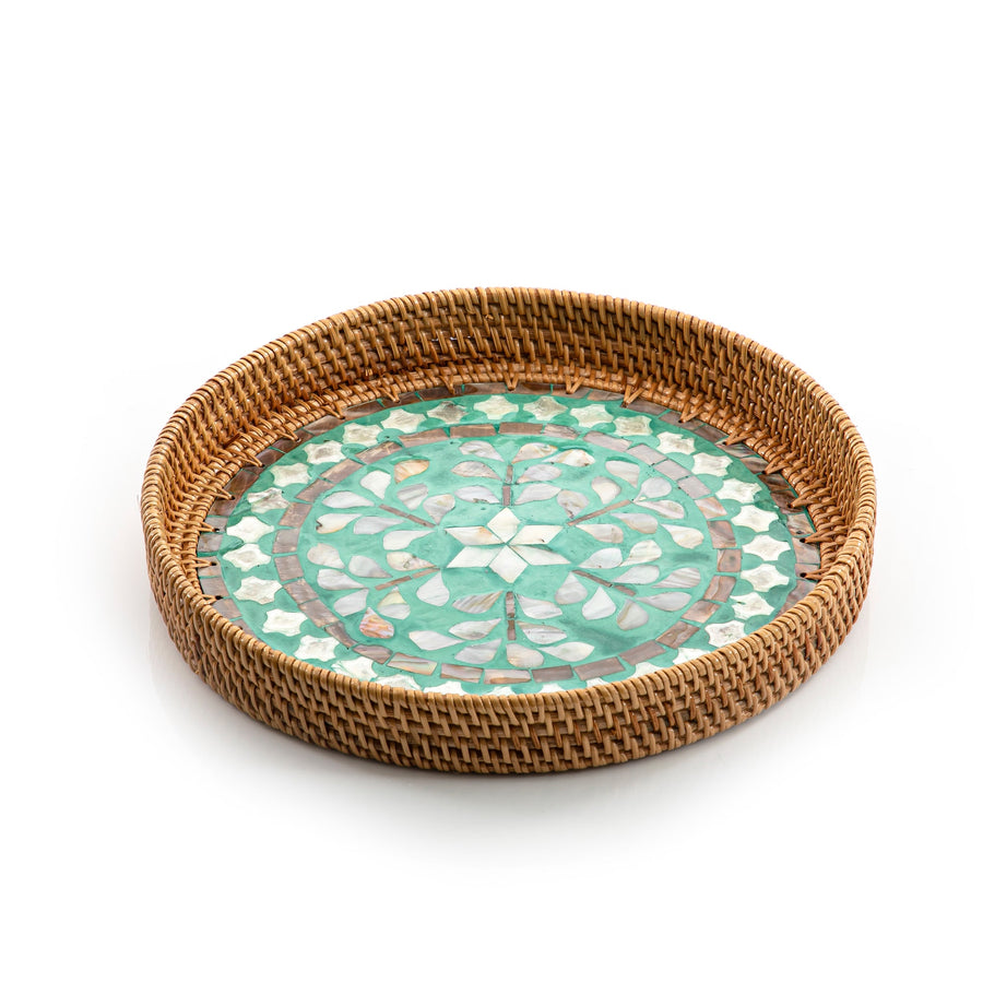 rattan round  tray (5895373062309) (7090529665219)