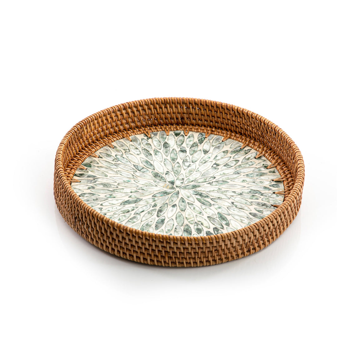 rattan round  tray (5895420412069) (7090529960131)