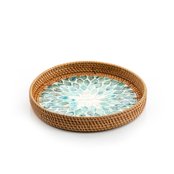 rattan round  tray (5895431651493) (7090530123971)