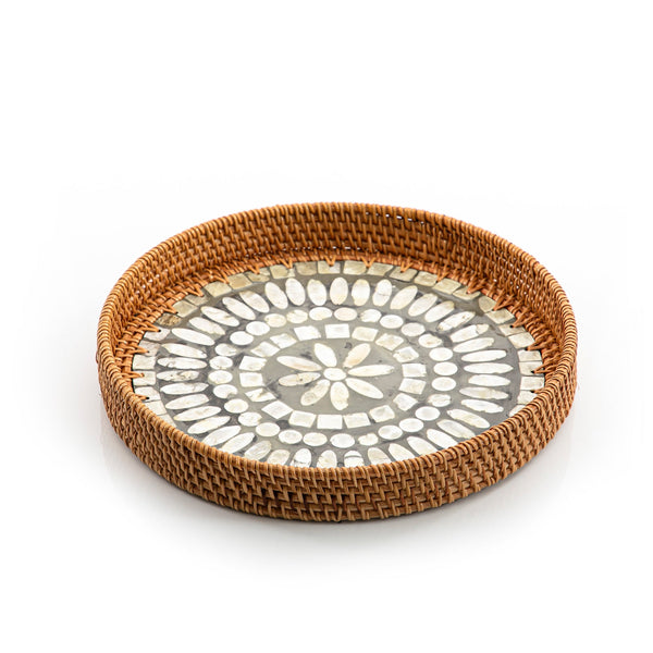 rattan round  tray (5895434404005) (7090530156739)