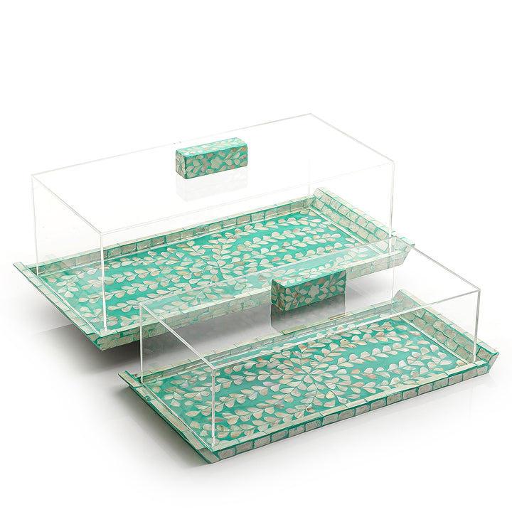 M.O.P set of 2 trays with acrylic cover (7090473468099)