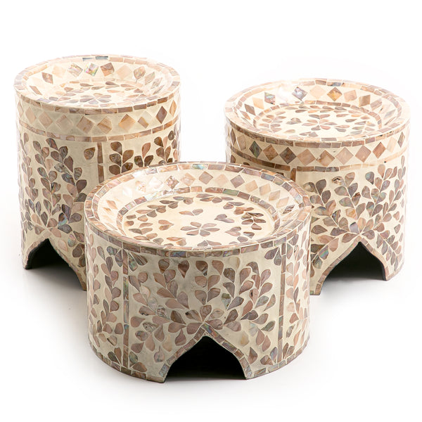 Set of 3 Mother of pearl stands (7119726280899)