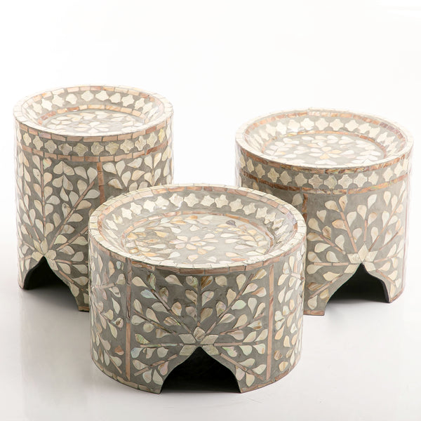 Set of 3 Mother of pearl stands (7119732146371)