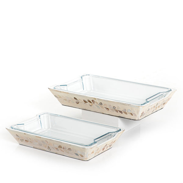 Set of 2 mother of pearl with glass (7165998137539)