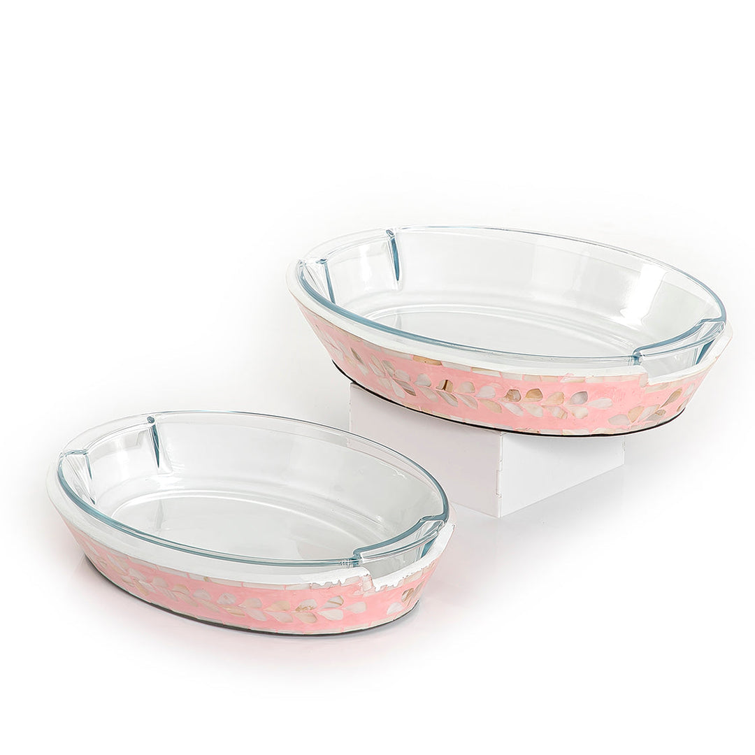 Set of 2 mother of pearl bowl with glass (7171131932867)