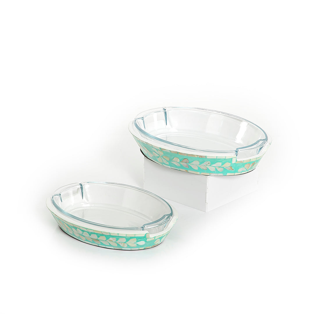 Set of 2 mother of pearl with glass (7171131572419)