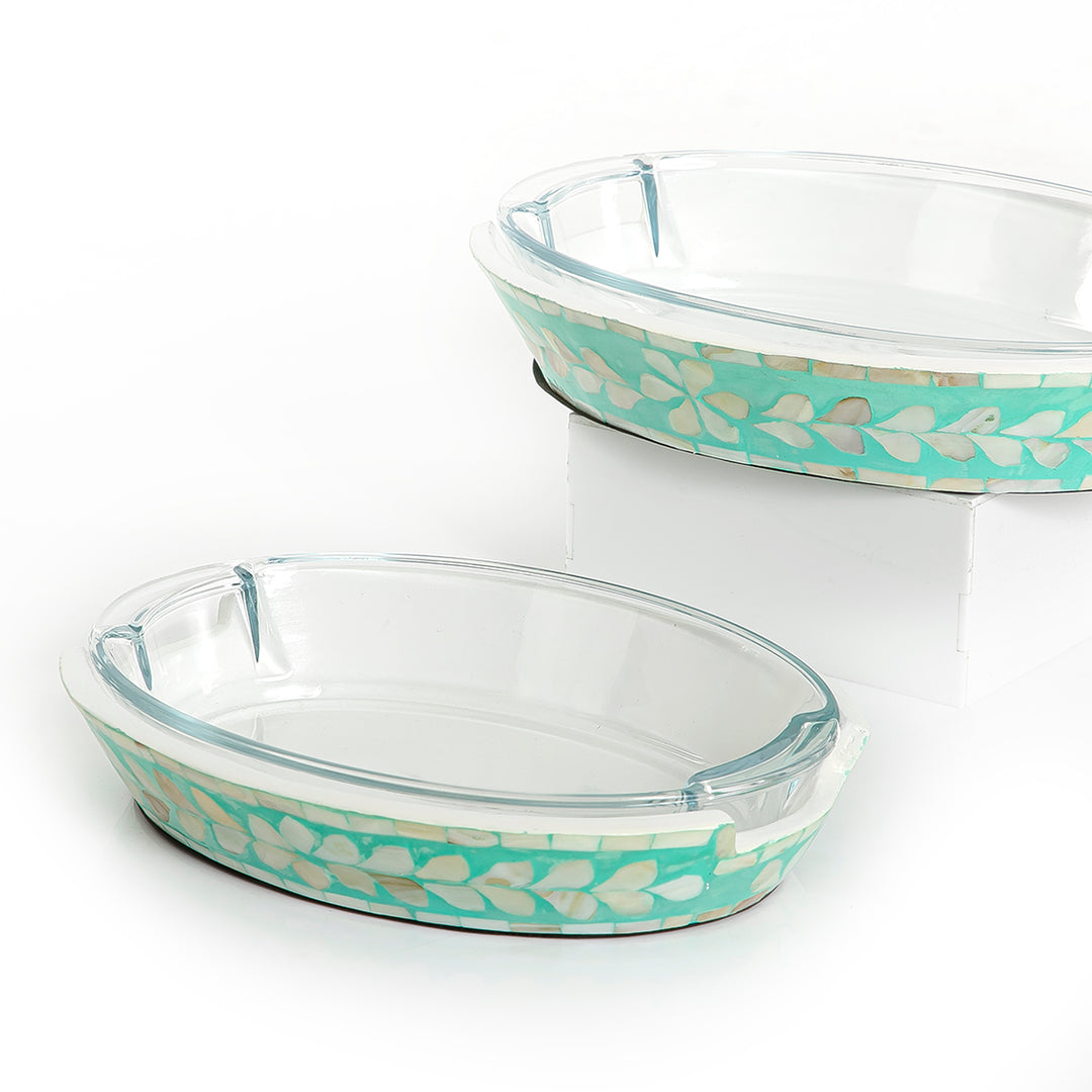 Set of 2 mother of pearl with glass (7171131572419)