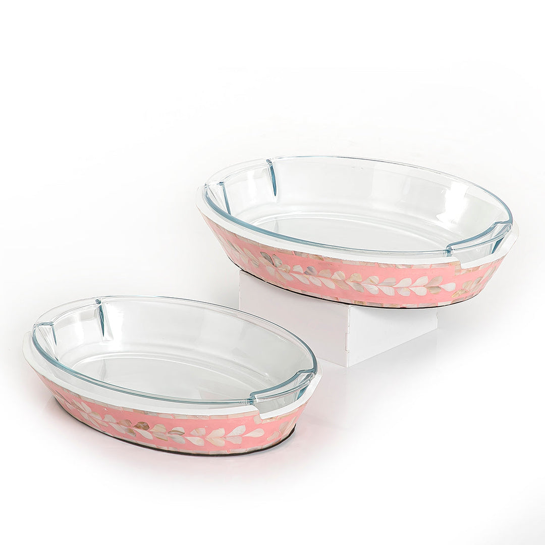 Set of 2 mother of pearl bowl with glass (7171131932867)