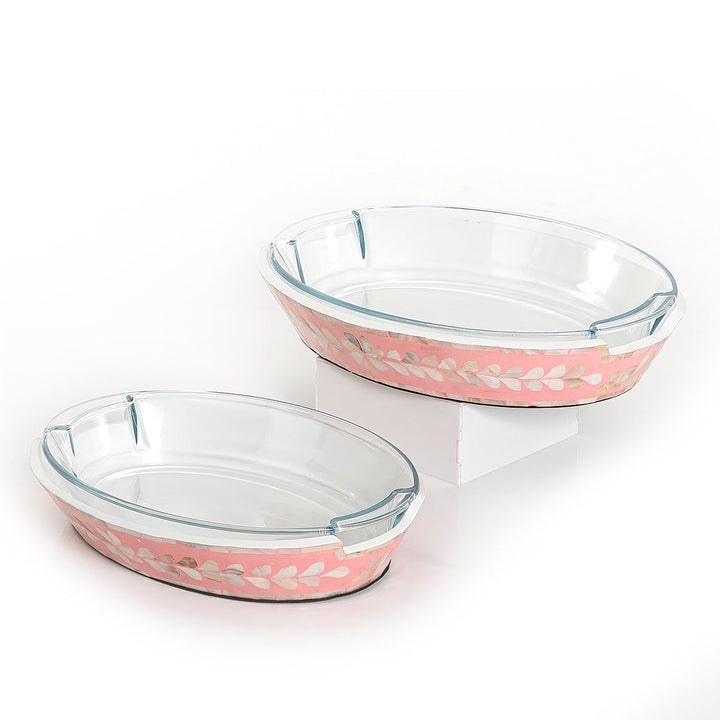 Set of 2 mother of pearl bowl with glass (7171131932867)