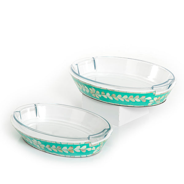 Set of 2 mother of pearl bowl with glass (7171131932867)