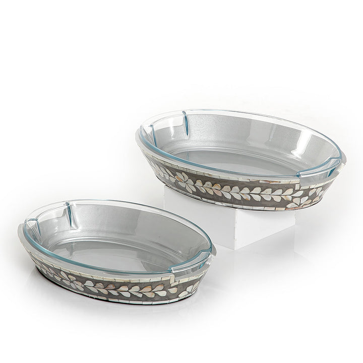 Set of 2 mother of pearl bowl with glass (7171131932867)