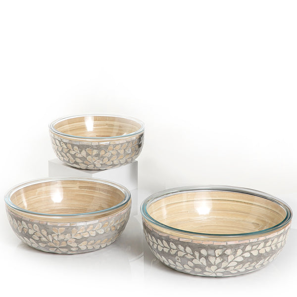 Set of 3 mother of pearl with glass (7176883175619)