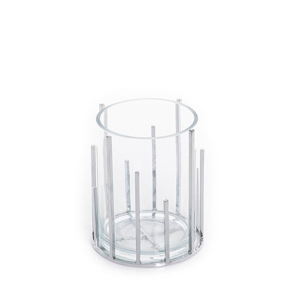 Metal and glass vase (7628755173571)