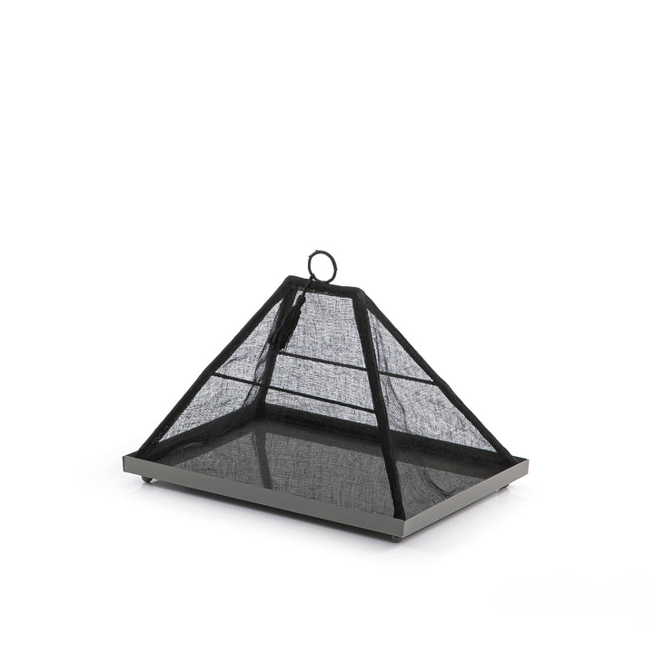 Foldable rattan cover with metal tray (7628756418755)